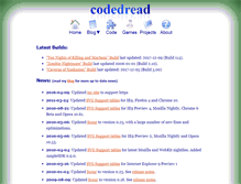 Tablet Screenshot of codedread.com